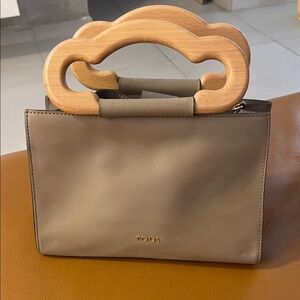 Tous Brown Mini Bag with Wooden Handles